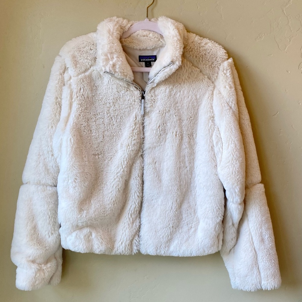 Patagonia White Fleece Jacket